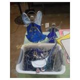 Group of misc stained glass figures and