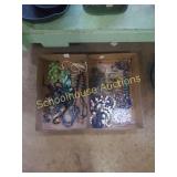 2 flat of misc jewelry