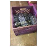 Crate of Anchor Hocking drinking glasses