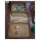 3 flats of jewelry