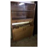 Large vintage China/serving cabinet. 
Stands