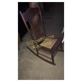 Beautiful antique hand carved rocking chair.