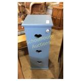 Small blue cubby/stand