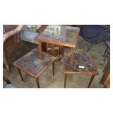 Beautiful little triple end table set