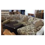 Large 3 piece floral sectional  could be