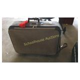 Vintage Cambridge rolling suitcase with handle