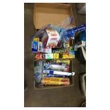 2 boxes of various open and unopened cling wrap,