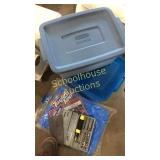 Two totes small, tarp 6