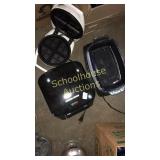 Plaster waffle maker, George Foreman grill and