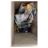 Lightbulbs various tools and tape cups