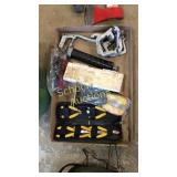 Flat of assortment. Needle nose pliers, clamps