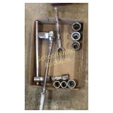 Sockets & wrenches. Largest wrench is marked NASA