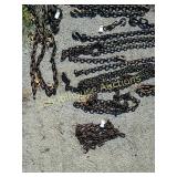 Lot of broken chains approx 8 or so