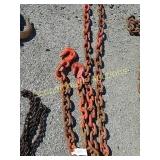 Orange single chain hook on ends approx 10ft give