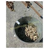 Metal bucket with a chain !