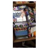 Box of assorted halloween items