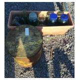 Planter with jars and a can!