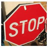 Large stop sign