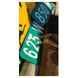 Set of 3 road signs (green ones)