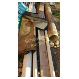 Lot deal of drain stuff & lumber mix pvc etc(No