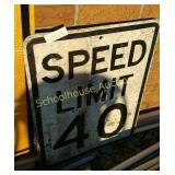 Speed limit sign