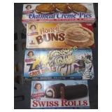 4 assorted boxes of little debbies. You get honey