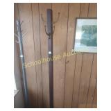 Wooden coat rack