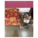 Autumn throw pillows x2 And Christmas decor