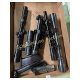 Scopes and magazines Weaver Tasco BSA  unmarked