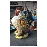 Ceramic Rooster 19 inches tall