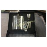 Hunting Flask with shot glasses and funnel plus