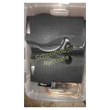 Pair of Kenwood speakers in tote no lid