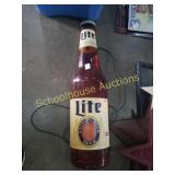 Lighted miller light bottle about 3ft