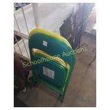 Pair of kids folding chairs