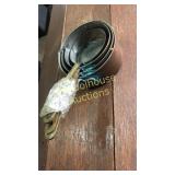 4 Copper bottomed measuring cups