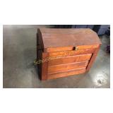 Wood treasure box 20" x 13" x 16" tall