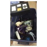 Tub of Goodies, straps, picture frames , walk-in