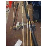 Group of misc fishing poles