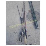 Group fo fishing rods