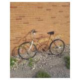 Brown Raleigh bike