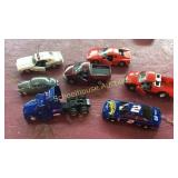 Metal Car collection x7  with opening doors and