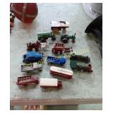 Small vintage metal x13 cars, wagons, trains,