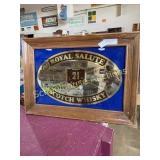 Royal Salute Scotch Whisky mirrored bar sign