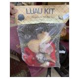 Party in a bag Luau Kit net shells and Lai