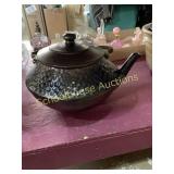 McCoy Ceramic Hammered copper look tea kettle