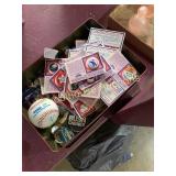 Political pins and auto pen baseball team 90