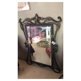 Cute metal framed beveled mirror