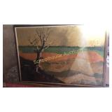Signed 1908 painting 56' x 38'