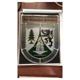 German crest stained glass