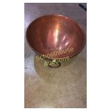 Copper bowl approx 11"